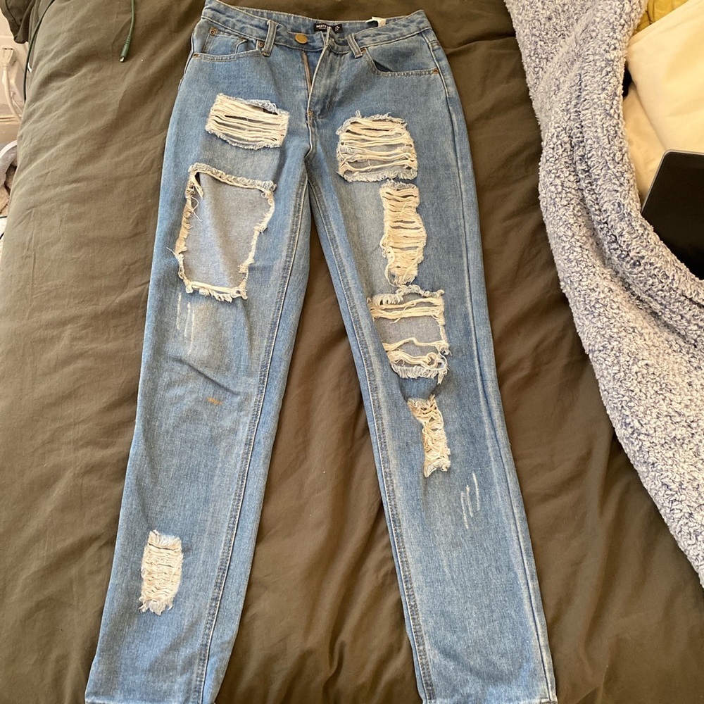 Nasty Gal ripped jean
